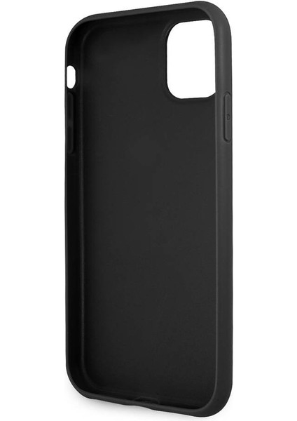 iPhone 11 Uyumlu Kılıf Guess Pu Deri Büyük Metal Logo Dizaynlı Kapak Gri fırsatları