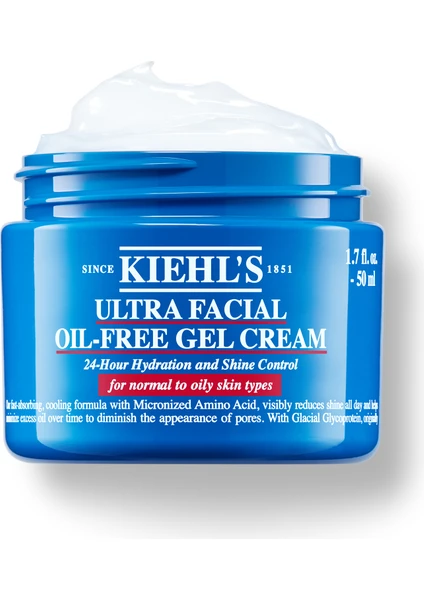 Ultra Facial Oil-Free Yağlı Ciltler Için 24 Saat Nemlendiren Gözenek Karşıtı Jel Krem 50 ml