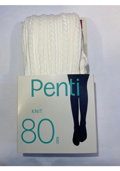 Pretty Knıt 80 Den Külotlu Çorap Vanilya 9-10 Yaş