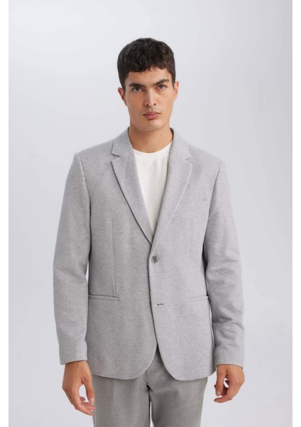 Slim Fit Dar Kesim Astarlı Düğmeli Blazer Ceket N0503AZ24AU fırsatları
