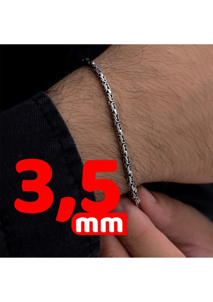 Erkek Gümüş Bileklik - Yuvarlak Kral Model Erkek Bileklik Künye fırsatları