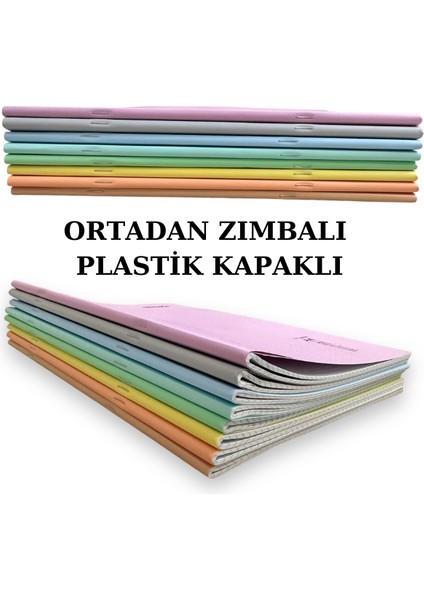 Ilkokul Defter Seti Toplam 6 Adet A4 Defter ve 1 Adet 25 * 35 Resim Defteri Hediye