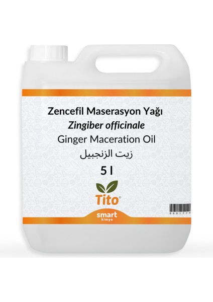 Zencefil Yağı Soğuk Sıkım 5 lt