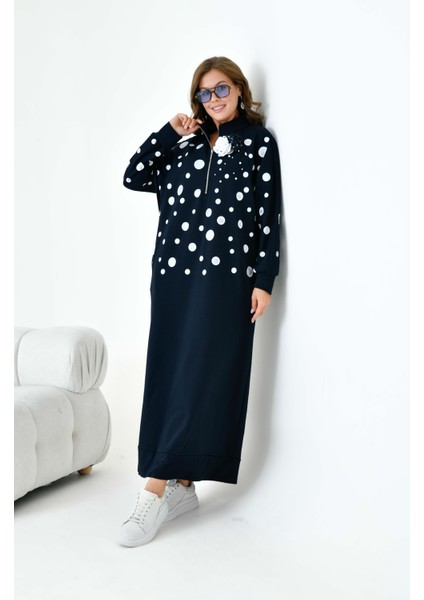 Kadın İki İp Elbise Lacivert 30902