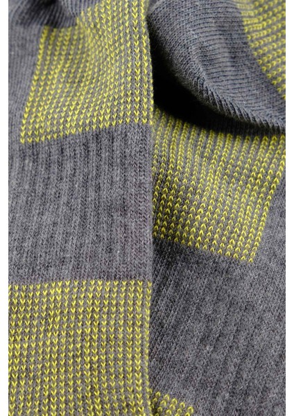 Unisex Coolmax 2 Çift Gri Özel Paketli Kısa Konç Çorap M Cmax Gg