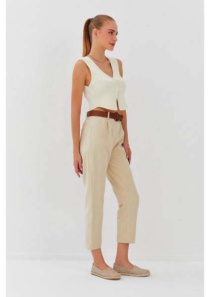 Beli Kemerli Gabardin Pantolon modelleri