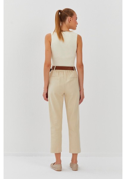 Beli Kemerli Gabardin Pantolon fırsatları
