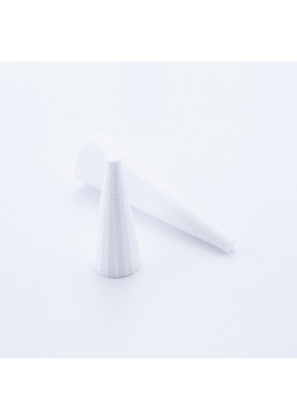 2li Strafor Köpük Beyaz Koni Seti, 13 cm ve 20 cm