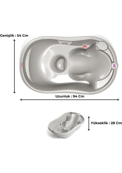 OkBaby Onda Banyo Küveti / A.Gri