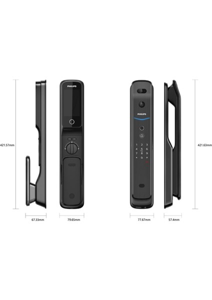 DDL709-FVP-7HW Akıllı Kilit, Yüz Tanımalı, Kameralı, Wifi fırsatları