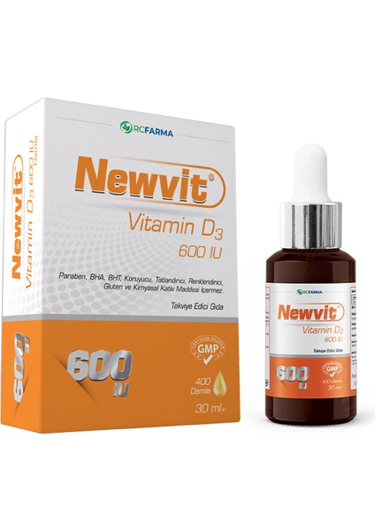 Newvit Vitamin D3 600 Iu Damla