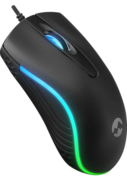 SM-M9 USB Kablolu Siyah 3D Optik LED Mouse