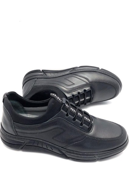 Deri Ortopedik Kışlık Kaymaz Kauçuk Taban Erkek Ayakkabı indirimleri