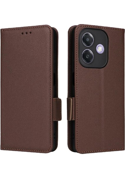 Oppo A40 4g Yan Toka Cüzdan Pu Deri Manyetik Kart Için Flip Case (Yurt Dışından)