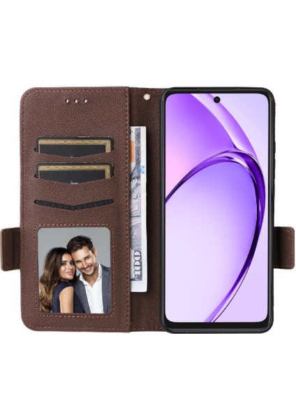 Oppo A40 4g Yan Toka Cüzdan Pu Deri Manyetik Kart Için Flip Case (Yurt Dışından) modelleri
