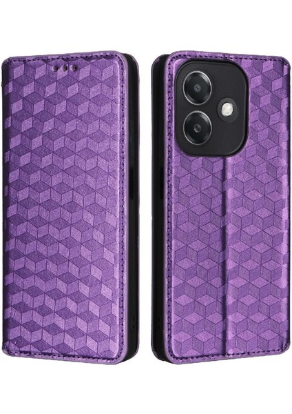 Oppo A40 4g Pu Deri Kart Yuvaları Tutucu Manyetik Kapatma Için Flip Case (Yurt Dışından)