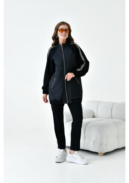 Kadın Kapitone Detay Takım Siyah 30910 fiyatları