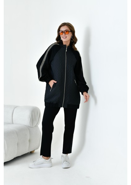Kadın Kapitone Detay Takım Siyah 30910 fırsatları