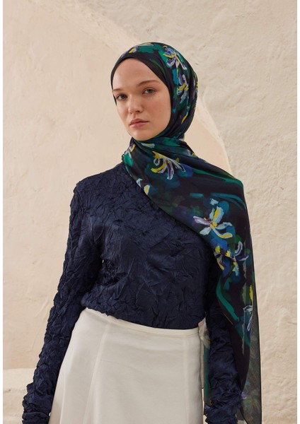 Estelle Desen Rami Şal Lacivert modelleri