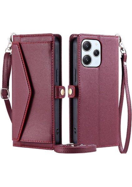 Cüzdan Crossbody Durumda Xiaomi Redmi Için 12 4g Cüzdan Kılıf Kadınlar Için Rfıd (Yurt Dışından)