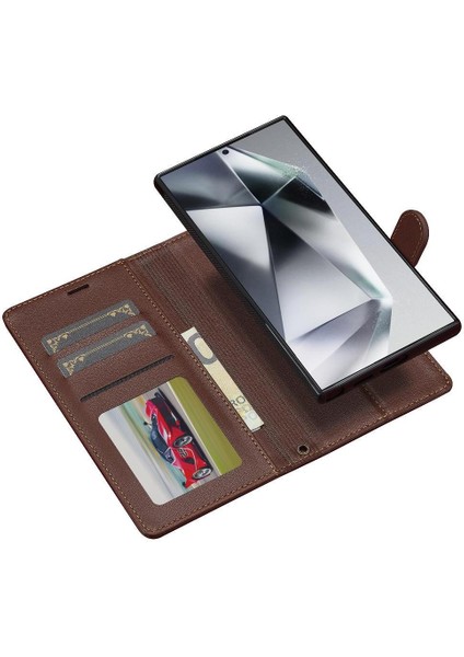 Samsung Galaxy S24 Için Flip Case Ultra Kickstand Pu Deri Cüzdan Kılıf 2 (Yurt Dışından) fiyatları