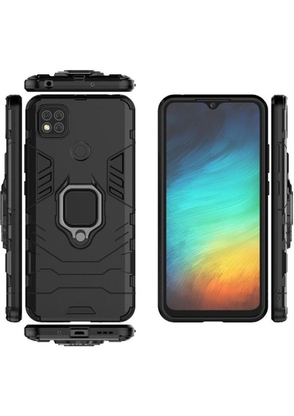 Halka Araba Dağı Kickstand Vaka Xiaomi Redmi 9C/10A Kickstand Darbeye (Yurt Dışından)