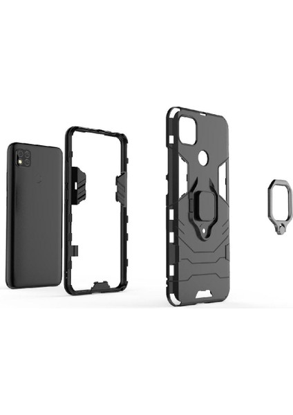 Halka Araba Dağı Kickstand Vaka Xiaomi Redmi 9C/10A Kickstand Darbeye (Yurt Dışından)