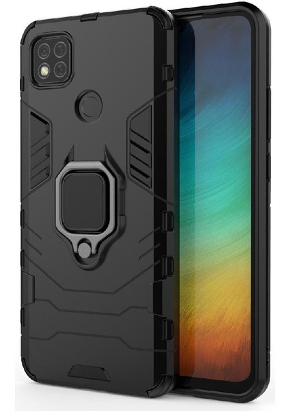 Halka Araba Dağı Kickstand Vaka Xiaomi Redmi 9C/10A Kickstand Darbeye (Yurt Dışından)