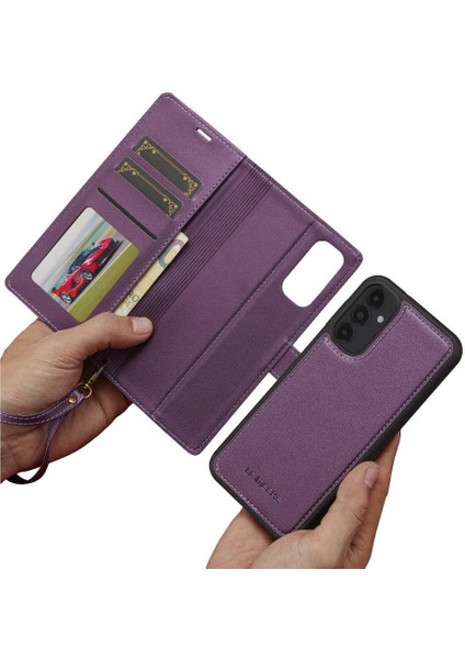 Samsung Galaxy A54 5g Için Flip Case Ayrılabilir 2 In 1 Bölünmüş Deri Cüzdan (Yurt Dışından) modelleri