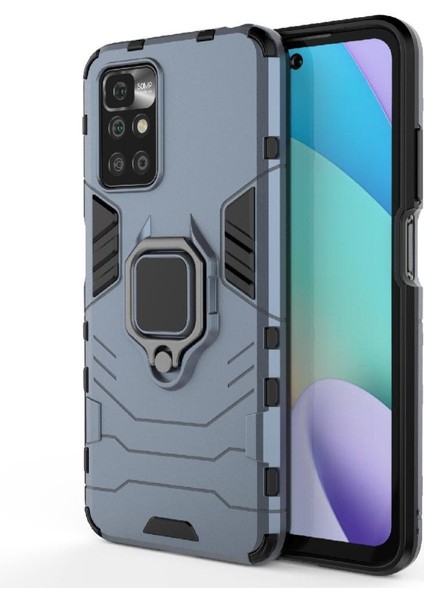 Halka Araba Montaj Kickstand Durumda Xiaomi Redmi Için 10 2022 Askeri Sınıf Yüzük (Yurt Dışından) modelleri