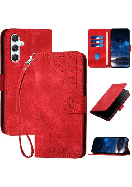 Ayrılabilir ve Samsung Galaxy A34 5g Kabartmalı Kelebek Için Flip Case (Yurt Dışından)