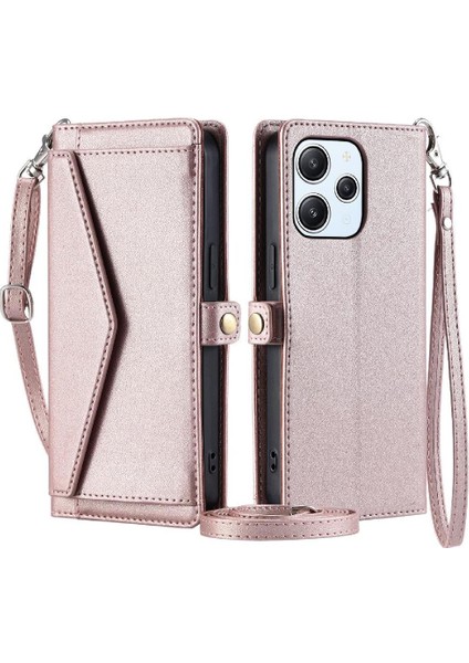 Cüzdan Crossbody Durumda Xiaomi Redmi Için 12 4g Cüzdan Kılıf Kadınlar Için Rfıd (Yurt Dışından)