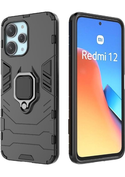 Halka Araba Montaj Kickstand Durumda Xiaomi Redmi Için 12 4g Metal Halka Tutucu (Yurt Dışından)