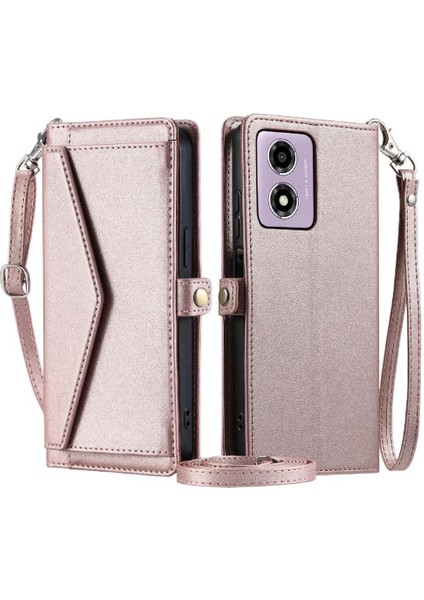 Motorola Moto G24 Için Cüzdan Crossbody Durumda Kart Tutucu Için Rfıd Engelleme (Yurt Dışından)