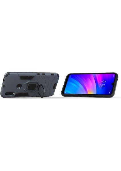 Halka Araba Montaj Kickstand Durumda Xiaomi Redmi 7 Için Kickstand Askeri Sınıf (Yurt Dışından)