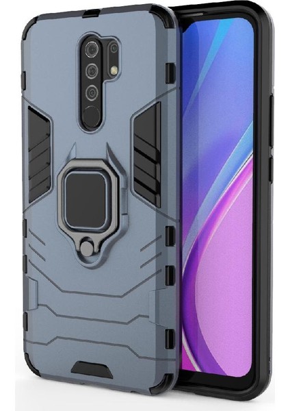 Halka Araba Dağı Kickstand Vaka Xiaomi Redmi 9 Başbakan Darbeye Askeri (Yurt Dışından)