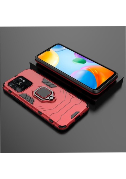 Halka Araba Montaj Kickstand Durumda Xiaomi Poco C40 Darbeye Askeri Yüzük (Yurt Dışından)