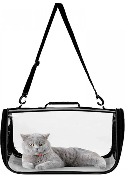 Flybag Kedi Köpek Kuş Seyahat Taşıma Çantası Şeffaf Omuz Askılıklı Evcil Hayan Çantası