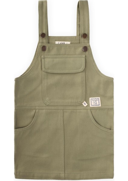 Gabardin Jile 2-7 Yaş Olive