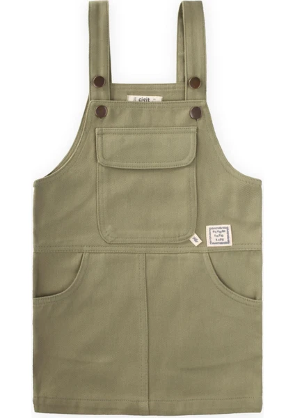 Gabardin Jile 2-7 Yaş Olive