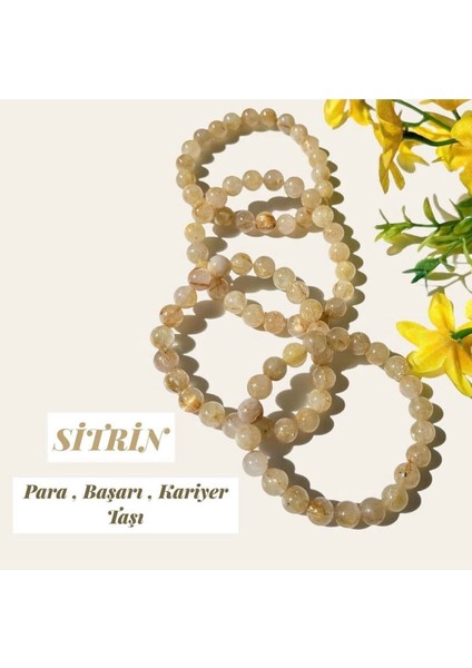 Doğal Sarı Taşlı Bileklik, Kariyer ve Bolluk Desteği, Şık ve Pozitif Enerjili