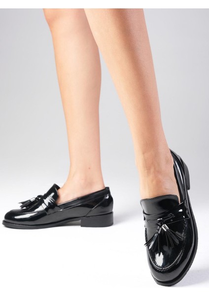 Meline Siyah Renk Rugan Kadın Günlük Oxford Ayakkabı fiyatları
