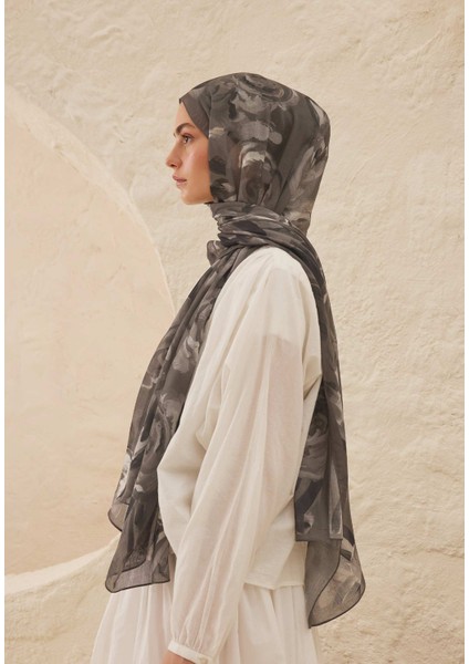 Summer Rose Desen Rami Şal Gümüş fırsatları