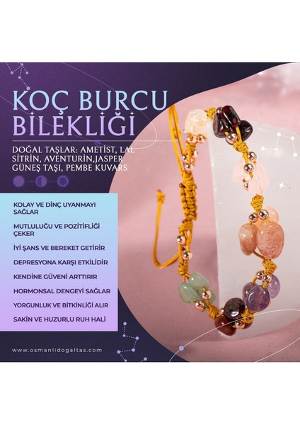 Çok Renkli Doğal Taş Makrome Bileklik, Şık ve Renkli Takı Seçeneği