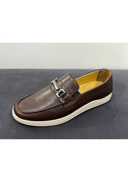 1074 Kahve Deri Günlük Erkek Casual Ayakkabı fırsatları