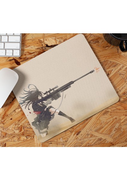 Nino Store Nişancı Anime Kız Baskılı Hediyelik Mouse Pad