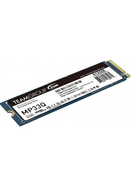 MP33Q 512GB 2750/1350MB/S Nvme Pcıe M.2 SSD Disk (TM8FF2512G0C101)