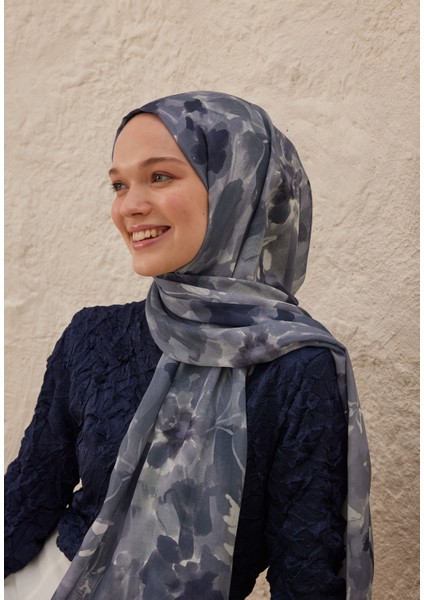 Lizzy Desen Rami Şal Indigo fiyatları