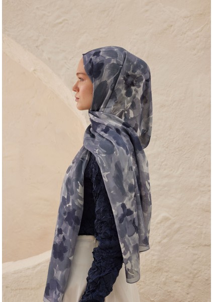 Lizzy Desen Rami Şal Indigo modelleri
