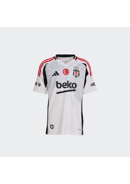 Beşiktaş Jk Çocuk Beyaz Futbol Forması.-